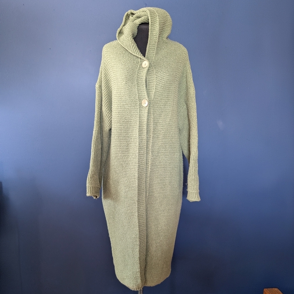 Cozy Green Hooded Sweater